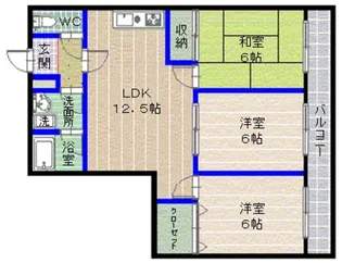 ストーンブリッヂ上山門【4階】の間取り
