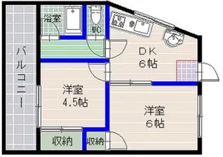 鳥飼ビル【5階】の間取り