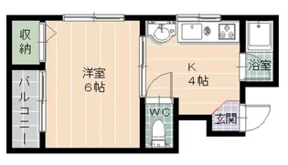 リベラルコーポB【2階】の間取り