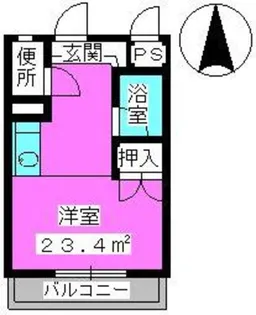 ラフォーレ四季【2階】の間取り