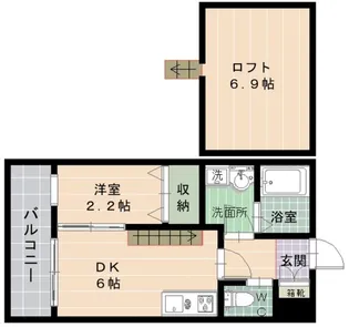 プランドール【1階】の間取り