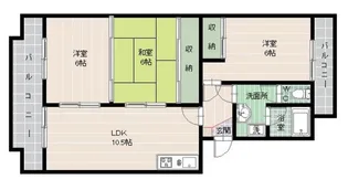 コーポ堀【1階】の間取り