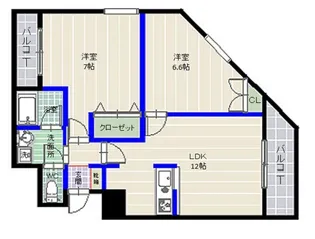 プラティーク今川【7階】の間取り
