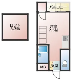 スリム小戸公園【1階】の間取り