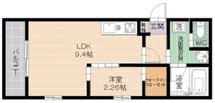ブリランテ【201号室】の間取り