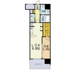 ブレス唐人町駅前【4階】の間取り