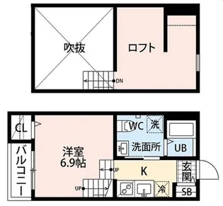 totoro今宿【2階】の間取り