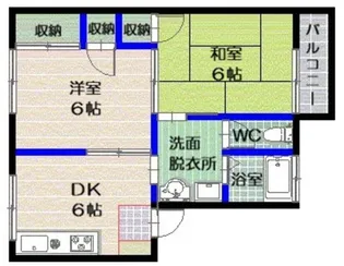 メゾン下山門【2階】の間取り