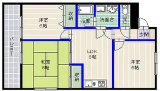 第一ウチダビル【4階】の間取り