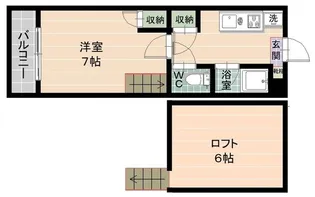 ロフティハウス【2階】の間取り