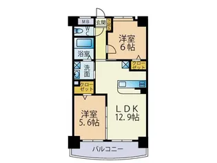 エスポワール【5階】の間取り