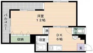 フリーライフ西新【3階】の間取り