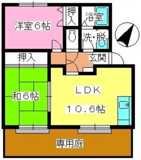 ラヴィタ城南【1階】の間取り