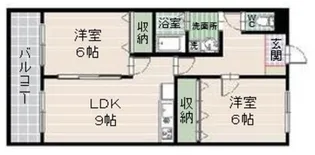 ウエストウィン【2階】の間取り