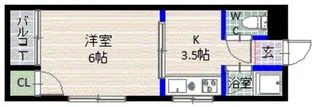 プレジュール城西【3階】の間取り