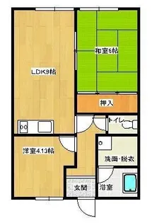 エトワール徳田B【101号室】の間取り
