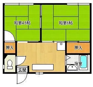 長府台ハイツ【102号室】の間取り