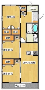 ファミールSHIOYA【201号室】の間取り