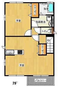 ブラウニー【201号室】の間取り