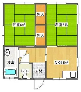 中野アパート【101号室】の間取り