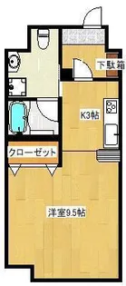 ヴィラグランデ下関【102号室】の間取り