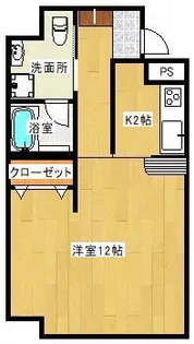 ヴィラグランデ下関【201号室】の間取り