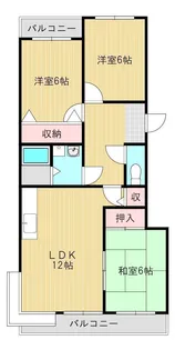 フルハウス稗田【304号室】の間取り