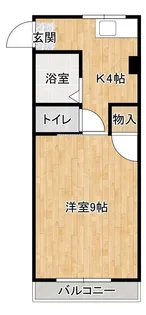 ヴィラ稗田【301号室】の間取り