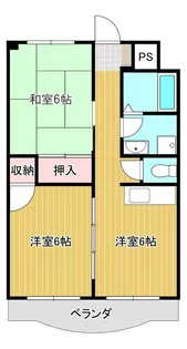 アーバンハイツ村上【201号室】の間取り
