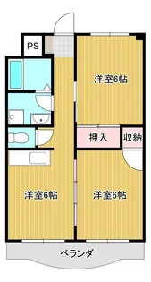 アーバンハイツ村上【205号室】の間取り