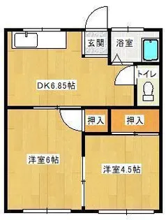 和泉ハイツA棟【203号室】の間取り