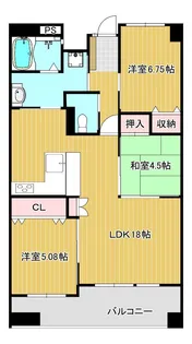 アドバンス21ベイスクエアコンコルディア 802【802号室】の間取り