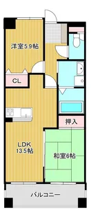 アドバンス21ベイスクエア下関 608【608号室】の間取り
