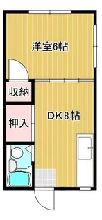 エコーアパート【2階】の間取り