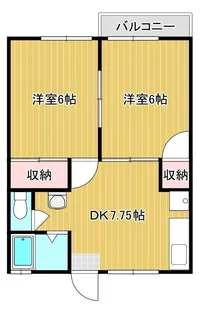 シャローム生野【203号室】の間取り