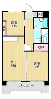 ウエストビレッジ【201A号室】の間取り