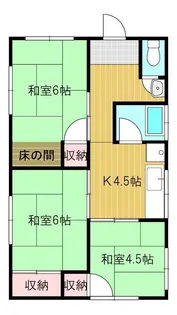 山口県下関市貴船町3丁目【一戸建】の間取り