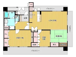 アドバンス21丸山【1102号室】の間取り