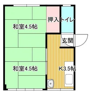 大山ビル【301号室】の間取り