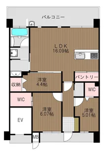 リヴィエール長府シーサイドヴィラ【203号室】の間取り