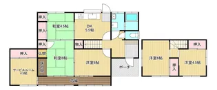 山口県下関市王喜本町3丁目【一戸建】の間取り