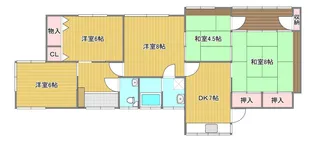 山口県下関市南大坪町【一戸建】の間取り