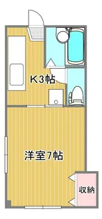 コスモハイツ【206号室】の間取り