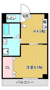 パールホームズ稗田【503号室】の間取り