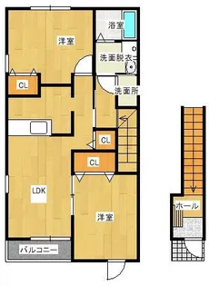 ムーンシャインC【2階】の間取り