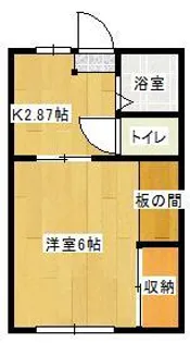 松井ハイツ【103号室】の間取り