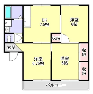 第2山下ビル【203号室】の間取り