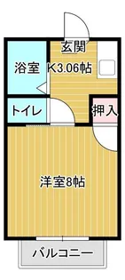 メゾンドアリスト【105号室】の間取り