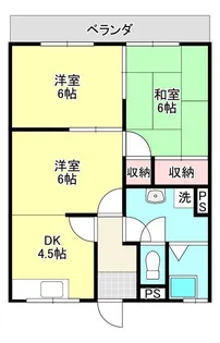 若楠マンション【101号室】の間取り