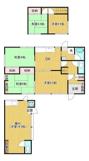 山口県宇部市大字東須恵【一戸建】の間取り